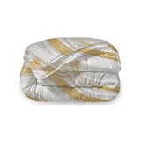 Beau Maison Bedrukt Dekbed Marble White Gold | All Year | Easy Dekbed