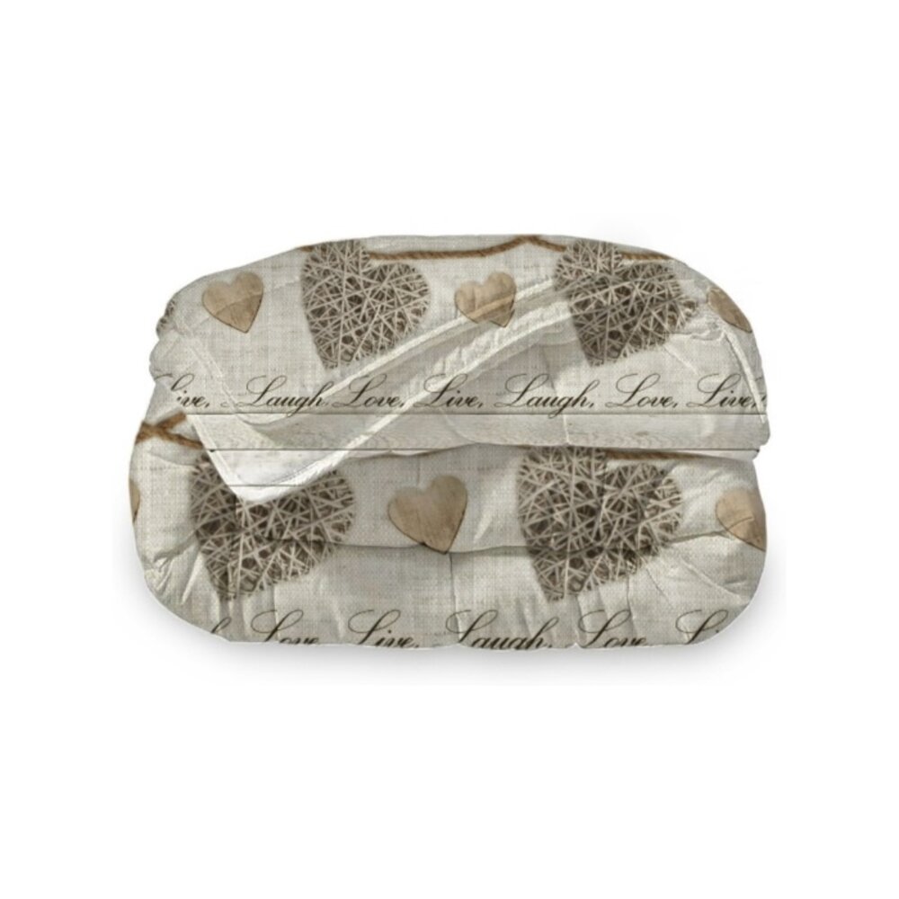 Beau Maison Live Laugh Love Ready-made Duvet / Duvet Without Cover