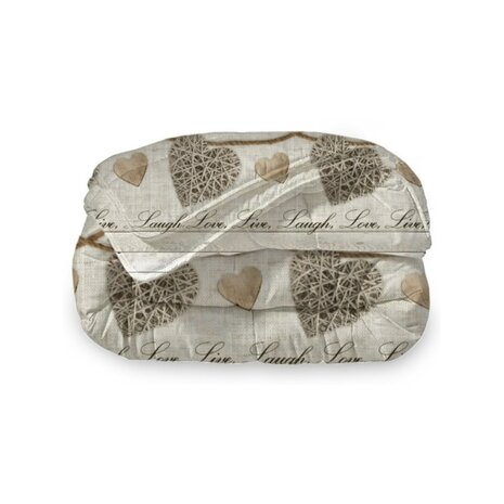Beau Maison Live Laugh Love Ready-made Duvet / Duvet Without Cover