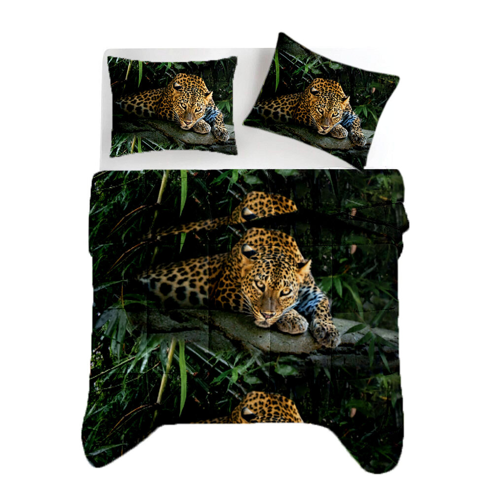 Beau Maison Jungle Leopard Black Kant en Klaar Dekbed / Dekbed Zonder Overtrek