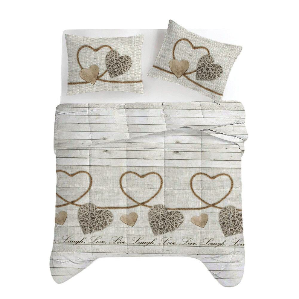 Beau Maison Live Laugh Love Ready-made Duvet / Duvet Without Cover