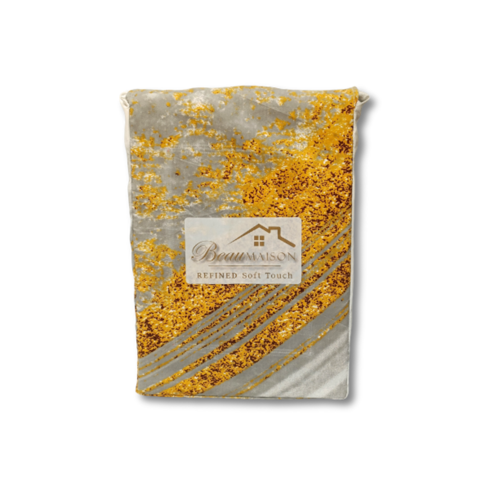 Beau Maison Marmor Weiß Gold | Mikrofaser Bettbezug