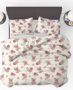 Beau Maison Bettbezug Flowers Diamond Pink