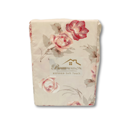 Beau Maison Blumen Diamant Pink | Mikrofaser Bettbezug