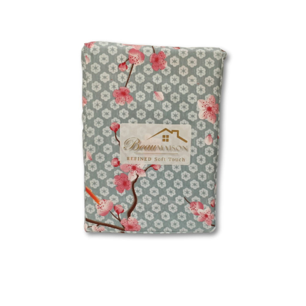 Beau Maison Japan Blauer Mikrofaser-Bettbezug