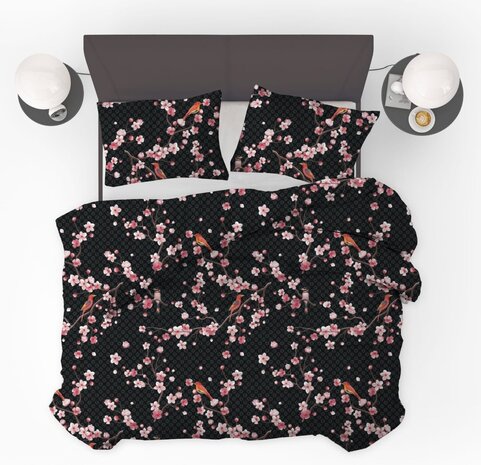 Beau Maison Japon Black Microvezel Dekbedovertrek Beau Maison Japon Black Microvezel Dekbedovertrek