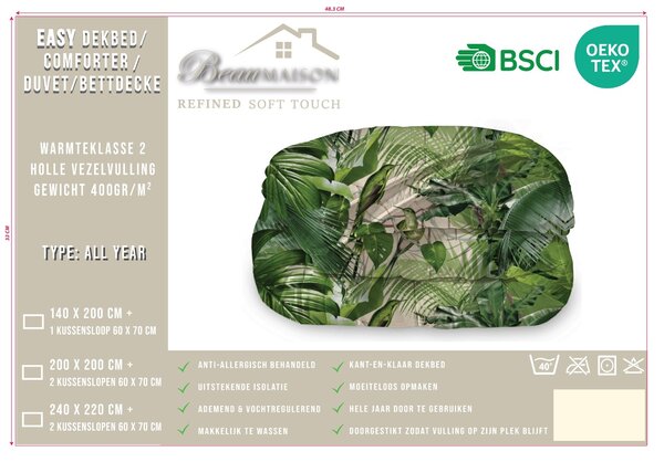 Beau Maison Jungle Jumina Ready-made Duvet / Duvet Without Cover