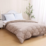 Beau Maison Velvet Sherpa Comfort Dekbed - Taupe - All Year