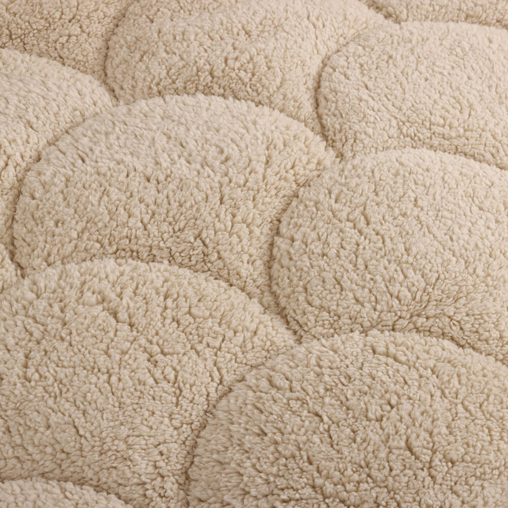 Beau Maison Velvet Sherpa Comfort Dekbed All Year – Luxe 2-in-1 Dekbed - Sand