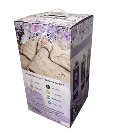 Beau Maison Velvet Sherpa Comfort Dekbed All Year – Luxe 2-in-1 Dekbed - Grey