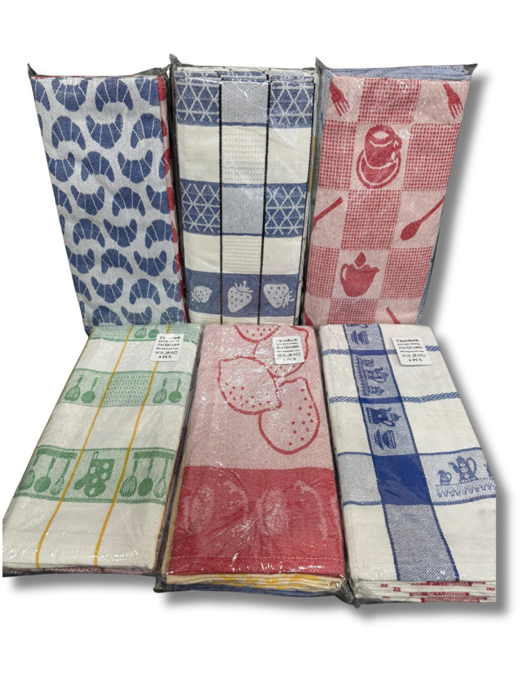 Stock Checked Tea Towel Grey (set of 6) - Copy Stock Checked Tea Towel Grey (set of 6) - Copy