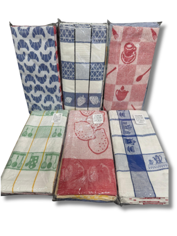 Stock Checked Tea Towel Grey (set of 6) - Copy Stock Checked Tea Towel Grey (set of 6) - Copy