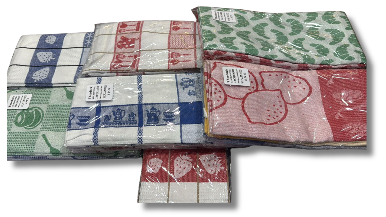 Stock Kariertes Geschirrtuch Grau (6er-Set) - Copy