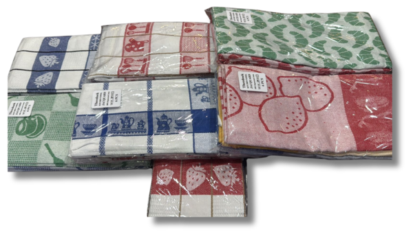 Stock Checked Tea Towel Grey (set of 6) - Copy Stock Checked Tea Towel Grey (set of 6) - Copy