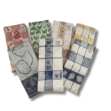 Stock Tea towel Checked Gray (set of 6) - Copy