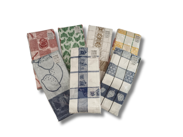 Stock Kariertes Geschirrtuch Grau (6er-Set) - Copy