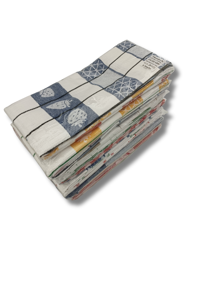 Stock Checked Tea Towel Grey (set of 6) - Copy Stock Checked Tea Towel Grey (set of 6) - Copy