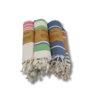 Overige Merken Hamam Doek / Plaid / Strandlaken - Assorti 90x170 +10cm – Katoen met Franjes Overige Merken Hamam Doek / Plaid / Strandlaken - Assorti 90x170 +10cm – Katoen met Franjes