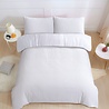 Beau Maison Waffle Fabric Duvet Cover White - 100% Cotton