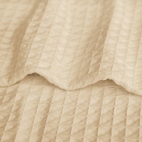 Beau Maison Waffle Fabric Duvet Cover Sand - 100% Cotton Beau Maison Waffle Fabric Duvet Cover Sand - 100% Cotton