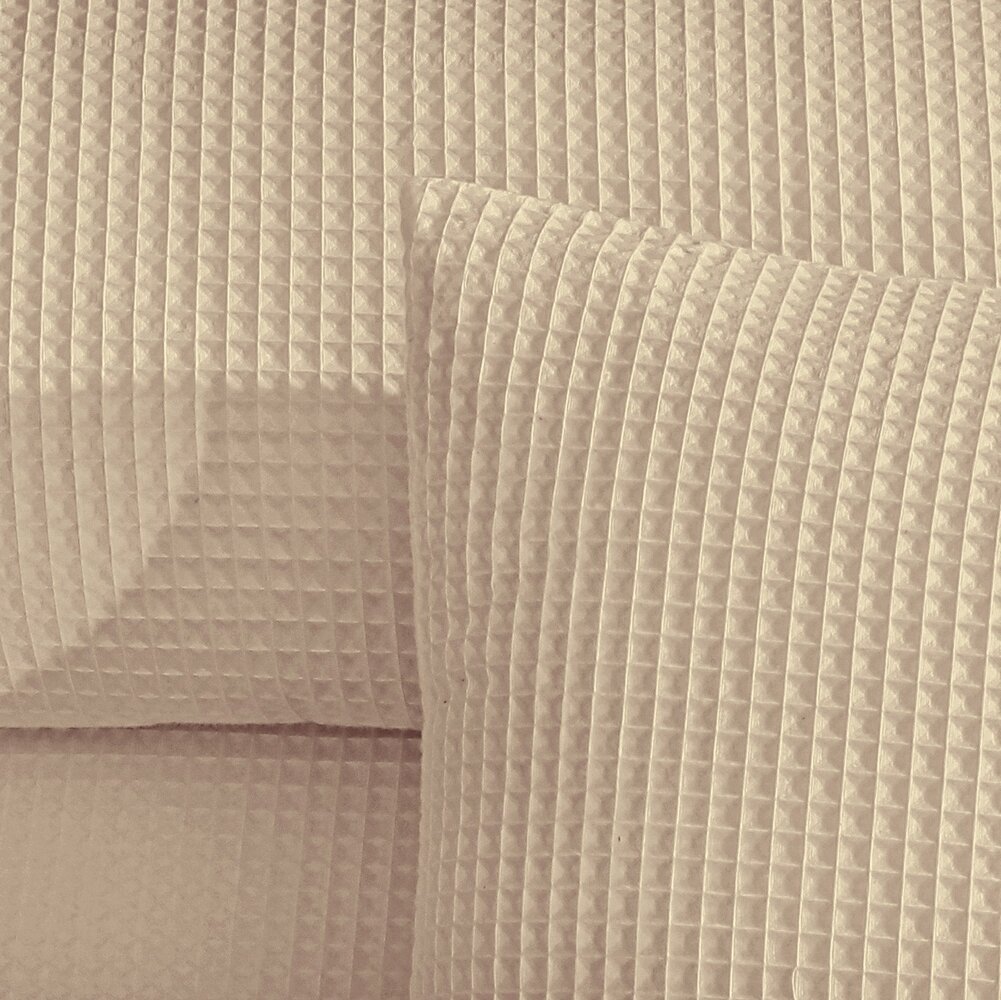 Beau Maison Bettbezug aus Waffelstoff, Taupe – 100 % Baumwolle