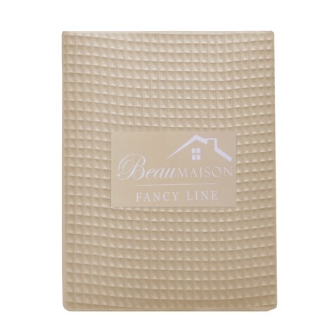 Beau Maison Waffle Fabric Duvet Cover Taupe - 100% Cotton Beau Maison Waffle Fabric Duvet Cover Taupe - 100% Cotton