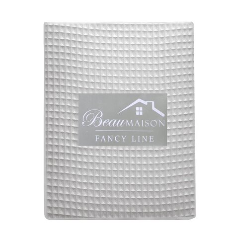 Beau Maison Waffel-Bettbezug, Grau – 100 % Baumwolle Beau Maison Waffel-Bettbezug, Grau – 100 % Baumwolle
