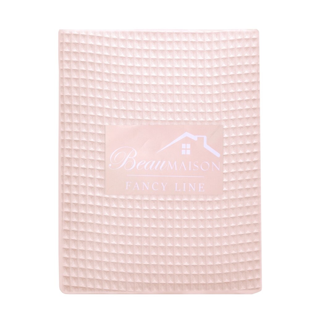 Beau Maison Bettbezug mit Waffelmuster, Rosa – 100 % Baumwolle