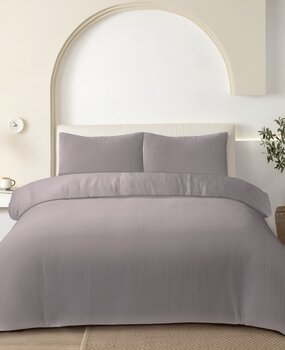 Beau Maison Waffle Duvet Cover Anthracite