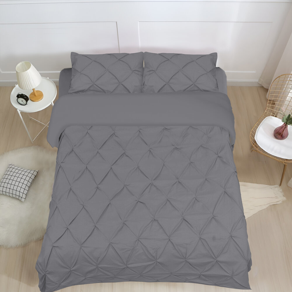 Beau Maison Bettbezug Monte Carlo Grau