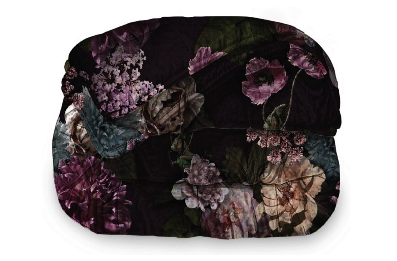 Beau Maison Purple Flowers Ready-Made Duvet / Duvet Without Cover