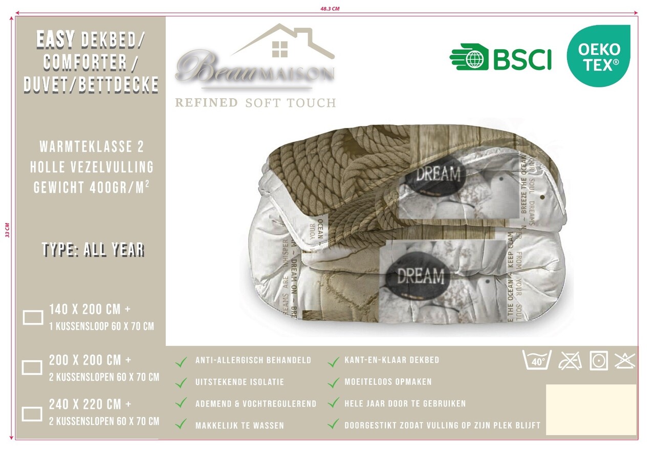 Beau Maison Dream Ready-made Duvet / Duvet Without Cover
