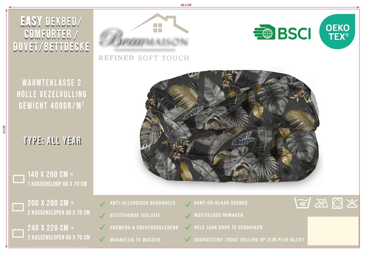 Beau Maison Jungle Style Ready-Made Duvet / Duvet Without Cover