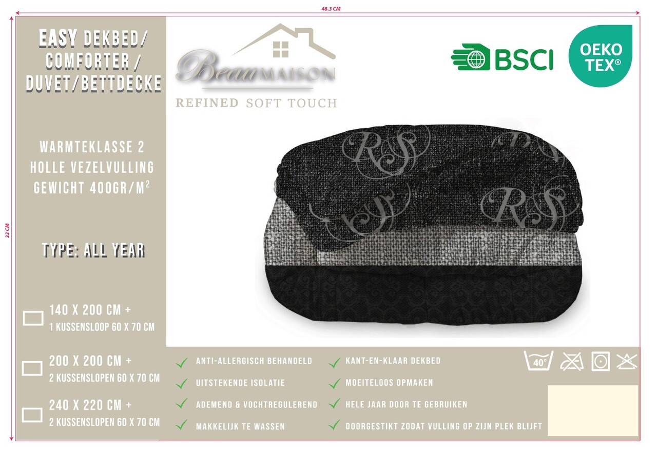 Beau Maison Royal Suite Fertigbettdecke / Bettdecke ohne Bezug