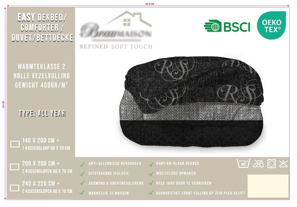 Beau Maison Royal Suite Fertigbettdecke / Bettdecke ohne Bezug