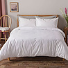 Refined Bedding Einfarbige Baumwoll-Bettbezüge White - Regenerated Cotton Refined Bedding Einfarbige Baumwoll-Bettbezüge White - Regenerated Cotton