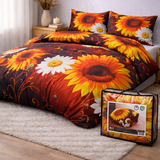 Beau Maison Bedruckte Bettdecke Sonnenblume