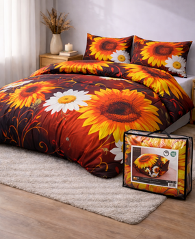Beau Maison Bedruckte Bettdecke Sonnenblume