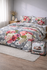 Printed duvet gray with roses Printed duvet gray with roses