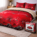 Beau Maison Printed duvet with red Roses