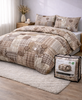 Beau Maison Printed duvet Beige-Taupe