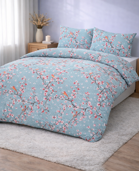 Beau Maison VORBESTELLUNG! Bedruckte Bettdecke Japon Blau | Ganzjährig | Einfache Bettdecke