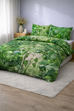 Beau Maison Jungle Jumina Kant en Klaar Dekbed / Dekbed Zonder Overtrek