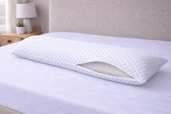 Beau Maison Cool Bamboo Body Pillow Pillowcase - Cool Bamboo Body Pillow Protector - 40x140 cm