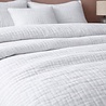 Beau Maison 100% Premium Percale Cotton - Muslin Duvet Cover White