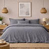 Beau Maison 100% Premium Percale Cotton - Muslin Duvet Cover Gray