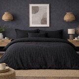Beau Maison Muslin Duvet Cover Anthracite - 100% Premium Percale Cotton