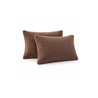 Beau Maison Coffee Brown Set van 2 Sherpa Comfort Kussenslopen 60 x 70 cm