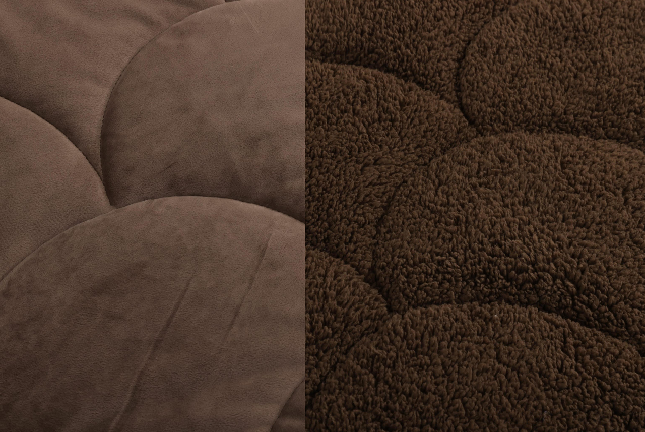 Beau Maison Velvet Sherpa Comfort Dekbed All Year – Luxe 2-in-1 Dekbed - Coffee Brown