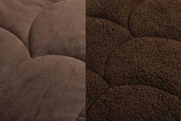 Beau Maison Velvet Sherpa Comfort Dekbed All Year – Luxe 2-in-1 Dekbed - Coffee Brown